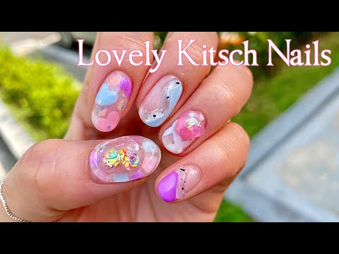 Видео: такой милашка! как сделать милый китч нейл-арт - корейский нейл-арт