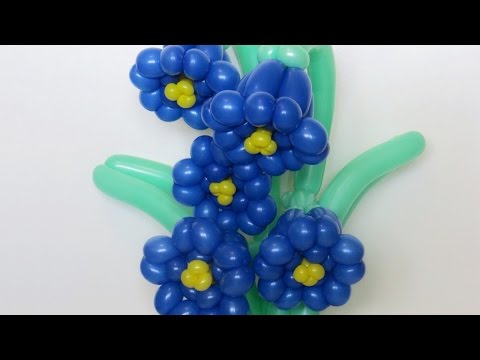 Видео: Цветы колокольчики из шаров / Bluebell flowers of balloons (Subtitles)