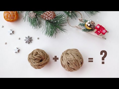 Видео: ТАК ПРОСТО🎄 Из остатков джута и каната! Новогодний декор, ёлочная игрушка крючком. Мини венок. DIY.