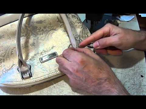 Видео: Ремонт ручки сумки. Ремонт обуви.