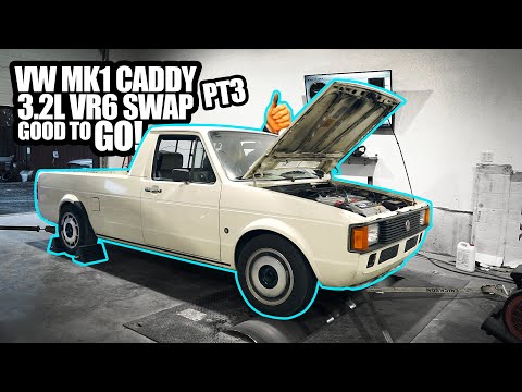 Видео: MK1 Caddy 3.2 VR6 Swap. Готово!