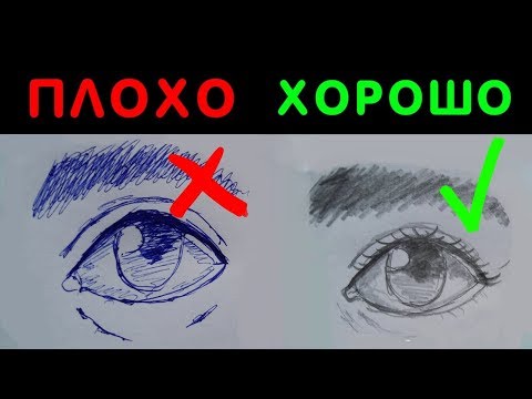 Видео: Как нарисовать глаза
