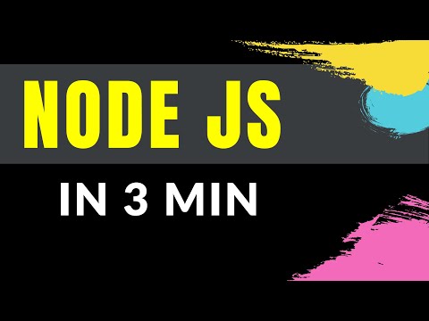 Видео: ЧТО ТАКОЕ Node js за 3 минуты (2020)