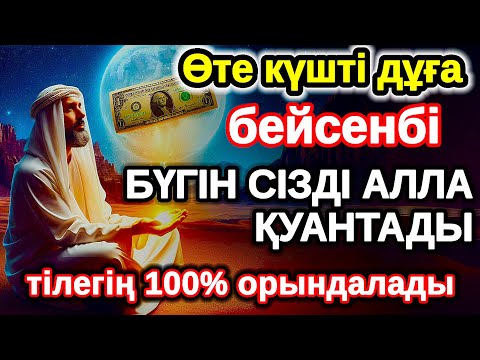 Видео: бейсенбі байлыққа жол ашатын дұға, Бүгін сізді Алла қуантады, дұға қосулы болсын, нәтижесін көресіз