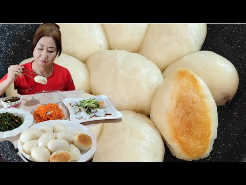 Видео: МИНИ ПИГОДИ "ПЯНСЕ"НА СКОВОРОДЕ И САЛАТ ИЗ КИНЗЫ ПО -КОРЕЙСКИ ✔REAL MUKBANG