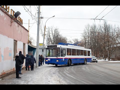 Видео: Троллейбус Тролза-5275.03 "Оптима", бортовой №60, Ярославль.