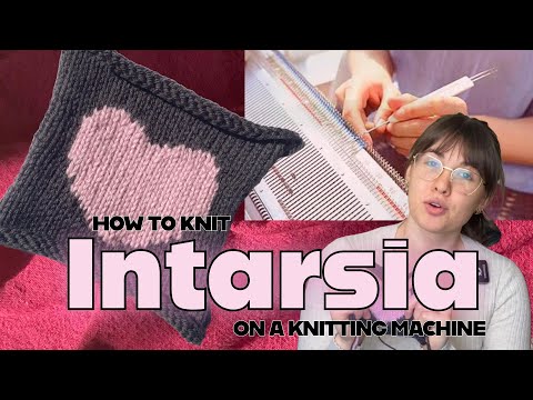 Видео: Как вязать интарсию на машинке | Машинное вязание ColorworkTechniques!