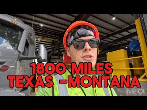 Видео: 🚛 1800 миль из Техаса в Монтану | Жизнь дальнобойщика в США