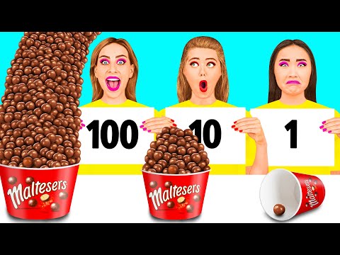 Видео: 100 Слоев еды Челлендж | Битвы с едой от Craft4Fun Challenge