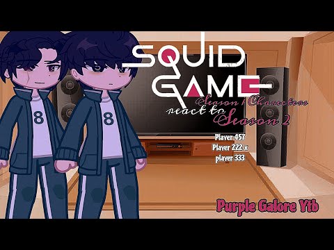 Видео: Игра Squid s1 реагирует на s2 [1/?] Игрок 457 [] Purple Galore YTB []