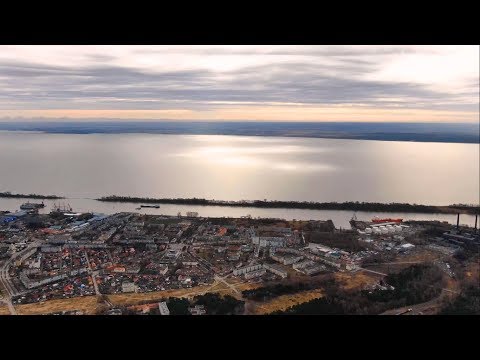 Видео: город Светлый с высоты птичьего полета. аэросъёмка. Zimmerbude