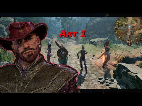 Видео: 1 Часть | Co-op Baldur's Gate 3 | 1 Акт + лягушатник