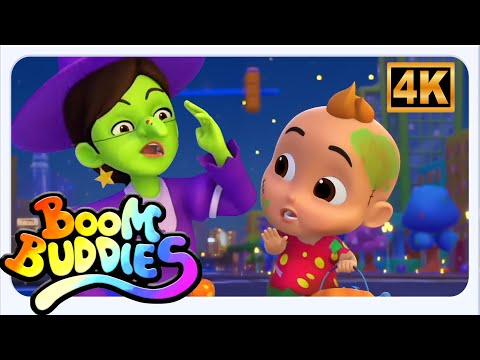Видео: Страшни Видеоклипове С Песни За Тиква За Хелоуин За Деца - Boom Buddies
