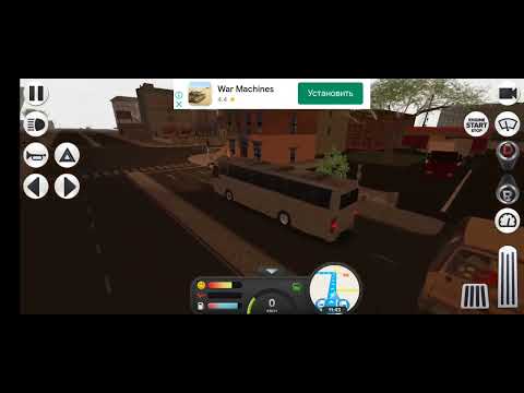 Видео: Coach Bus Simulator . Выехал   в  рейс. Попал  в аварию но  пассажиры не  пострадали.