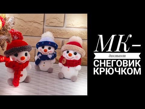 Видео: МК-диктант Снеговик крючком