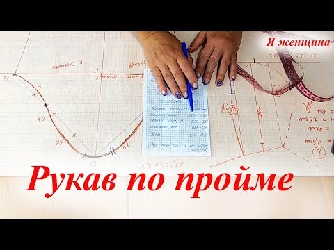 Видео: Как построить рукав по пройме правильно и без ошибок. Пошаговый мастер класс