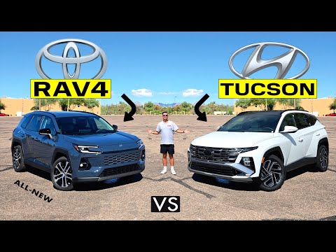 Видео: БИТВА КОМПАКТНЫХ ВНЕДОРОЖНИКОВ! — Toyota RAV4 2026 года против Hyundai Tucson 2026 года: сравнение
