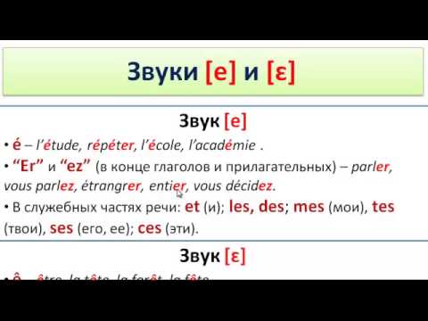 Видео: Французский язык. Уроки французского #7: Правила чтения. Краткое пособие (2)