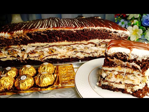 Видео: ФЕРРЕРО РОШЕ /Ferrero shirinligi / Biskvit tayyorlash / Saryoğli krem / ТУРЕЦКИЙ БИСКВИТ РЕЦЕПТИ 💯