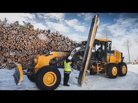 Видео: Отзыв о работе грейдера John Deere