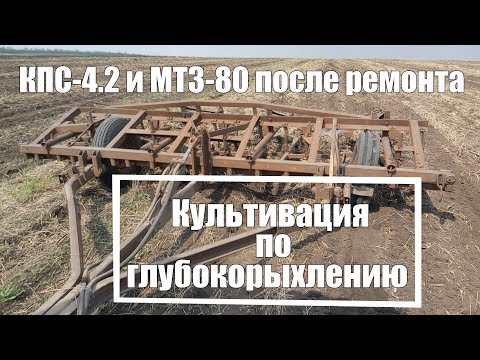 Видео: Культивация по глубокорыхлению. МТЗ-80 после ремонта