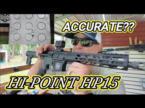Видео: Пистолет Hi Point HP-15 AR / Тест точности