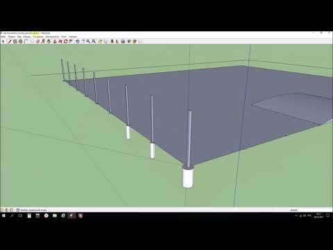 Видео: Установка  столбов для забора по уровню