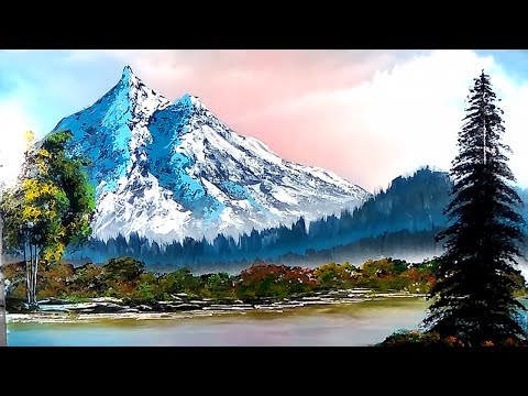 Видео: Горы живопись - spray paint art -  как рисовать пейзаж баллончиком - быстрое рисование