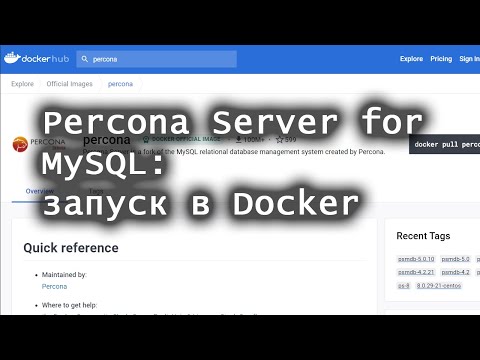 Видео: Percona Server for MySQL: запуск в Docker