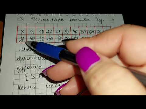 Видео: 7-сыныр. функция. функцияның берілу тәсілдері.