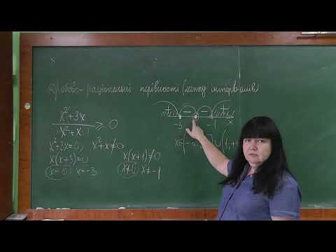 Видео: Раціональні нерівності (метод інтервалів)