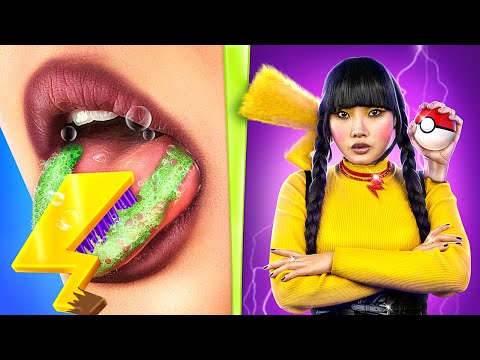 Видео: Венздей Аддамс! Екстремальне Перетворення Венздей на Пікачу!