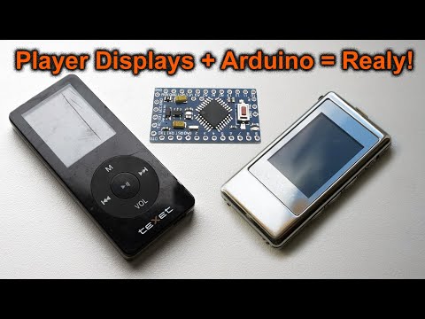 Видео: Дисплей от плеера 128x160px 1,8” 8bit 20pin к ардуино. DIY connecting the display  to arduino