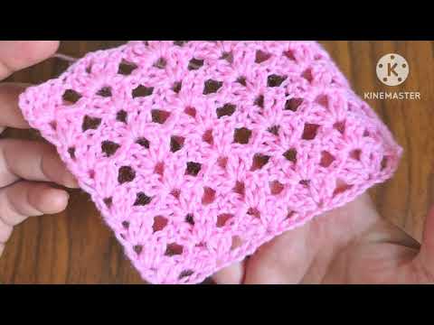 Видео: Как связать легкую прямоугольную шаль крючком с простыми деталями и элегантным результатом.