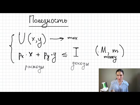 Видео: Полезность. Бюджетное ограничение и кривая безразличия. Теория.