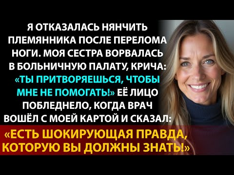 Видео: Я отказалась сидеть с племянником из-за травмы, но сестра устроила скандал в больнице...