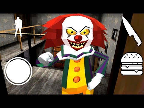 Видео: СТРАШНЫЙ КЛОУН СОСЕД ГРЕННИ - Clown Neighbor Granny Escape