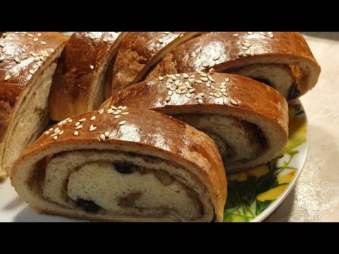 Видео: Восхитительно вкусный 😋  рулет с ореховой начинкой!