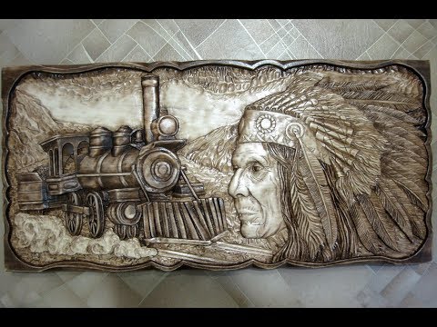 Видео: Тонировка резьбы морилкой.