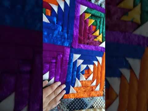 Видео: №34 Жыртыстардан дұқаба, қыжыма, плюш маталарынан  құралған құрақ. Видео обзор  Оңай құрақ