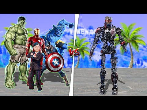 Видео: Кішкентай Джонни мен Темір адам Затура Роботпен төбелесті! (GTA V)