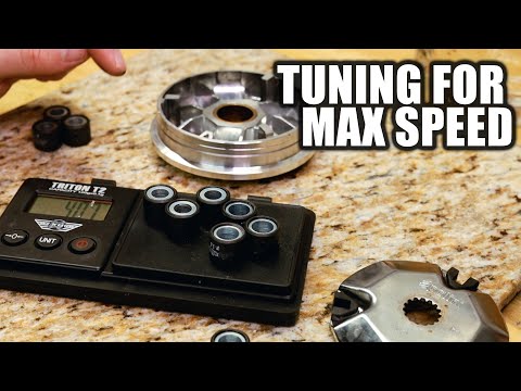 Видео: Настройка шкива вариатора CVT для мопеда-скутера для скорости