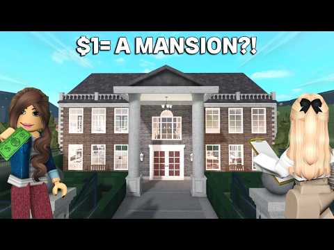 Видео: Она заплатила мне 1 доллар, и я построил ей особняк в Блоксбурге.