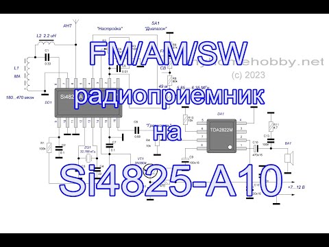 Видео: FM/AM/SW  радиоприемник на Si4825-A10.