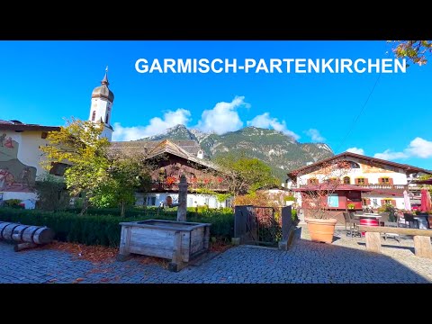 Видео: 🇩🇪🇩🇪🇩🇪 Гармиш-Партенкирхен — прогулка по альпийской шкатулке Баварии 🌺🏔️
