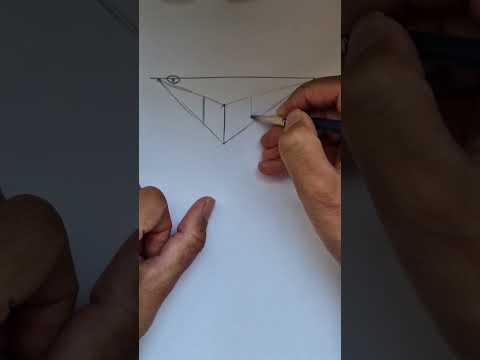 Видео: Куб в угловой перспективе . Как построить куб легко