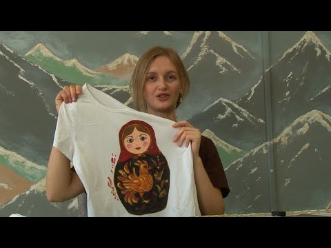 Видео: "Игры узоров" - учимся делать роспись по ткани (Бийское телевидение)