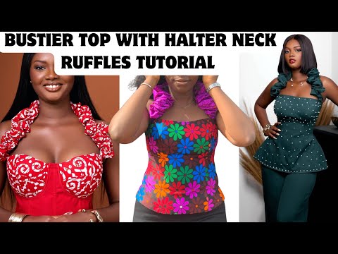 Видео: КАК СДЕЛАТЬ ЧЕРТЕЖ И РАСКРОИТЬ ТОП-БЮСЬЕ С ОБОРКАМИ НА ХАЛТЕРЕ #руководствопошитью #руководствопо...