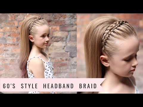 Видео: Косичка-повязка на голову (в стиле 60-х!!) от SweetHearts Hair