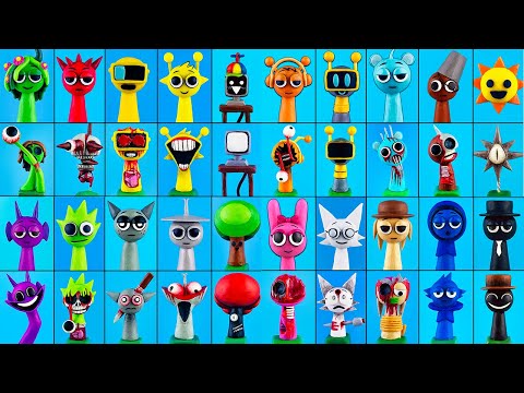 Видео: Коллекция собрана Incredibox Sprunki Phase 4 🤩 Лепим все фигурки Спрунки Фаза 4 с Лепка ОК